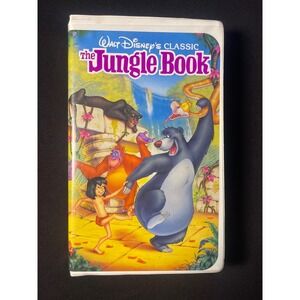 Walt Disney Classic The Jungle Book VHS Movie Tape Case Cover Art